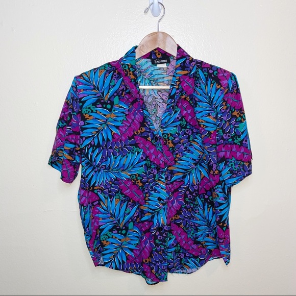 Vintage floral button down - Picture 3 of 8